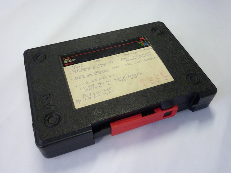 Een ander type doos die door 3M gebruikt werd voor de U-matic tapes. Foto: PACKED vzw