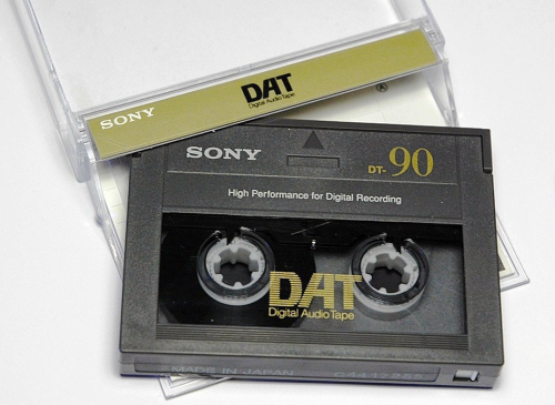 A DAT tape. Picture: Wikimedia Commons.