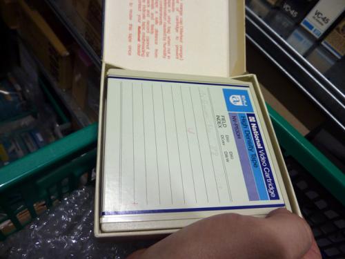 A ½” EIAJ tape format in a cartridge. Photo: PACKED vzw.