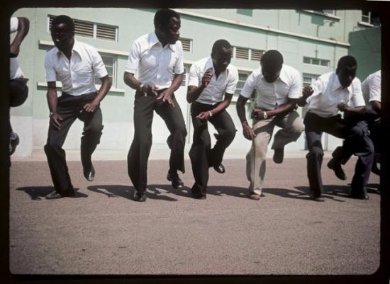  © Françoise Foucault documentation during the filming of Jean Rouch’s film Makwayela Maputo, Mozambique, 1977.