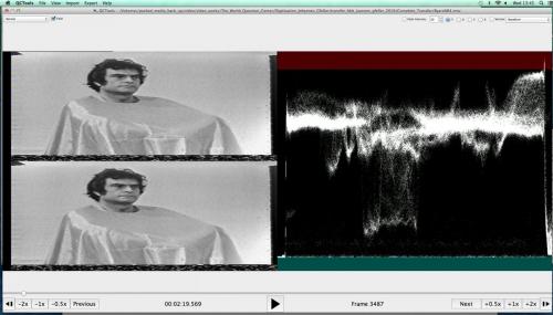 Screenshot of QCTools' playback view modes.