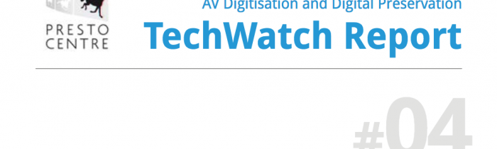 PrestoCentre TechWatch Report Cover.