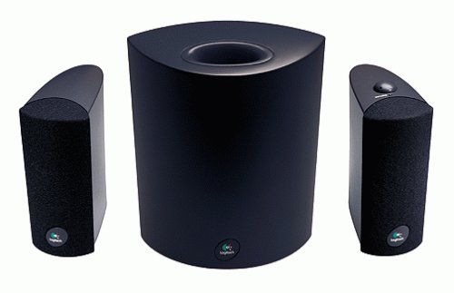 Logitech Soundman speakers.